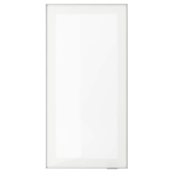 Ikea JUTIS - Glass door, frosted glass/aluminium ,