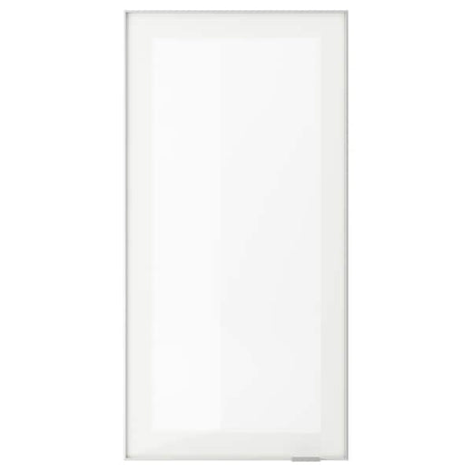 JUTIS glass door, frosted glass/aluminium, 40x80 cm