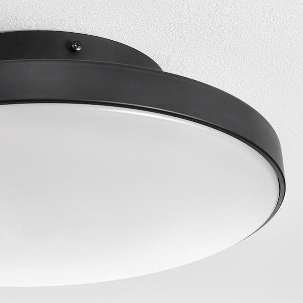 Ikea KABOMBA - LED ceiling light, matt/black, 36 cm , 36 cm