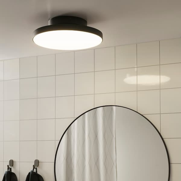 Ikea KABOMBA - LED ceiling light, matt/black, 36 cm , 36 cm