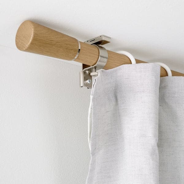 Ikea KÄGELKAKTUS - Curtain rod set, oak effect, 120-210 cm 28 mm