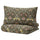 KÄRRDUNÖRT - KÄRRDUNÖRT Duvet cover and 2 pillowcases, dark green/multicolour, 240x220/50x80 cm