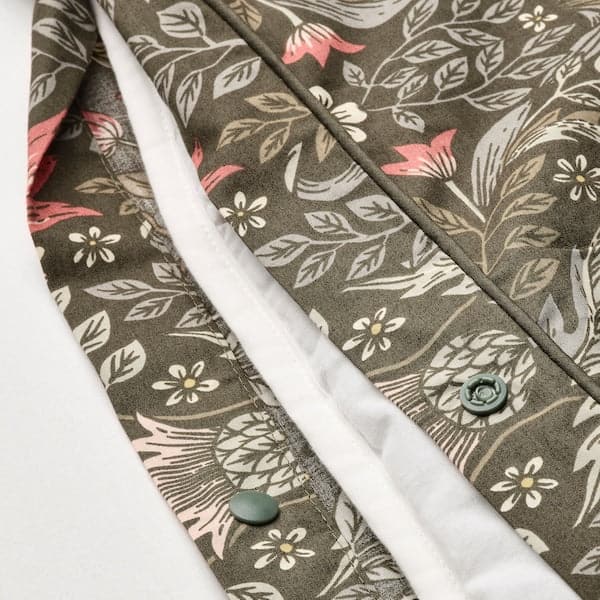 Ikea KÄRRDUNÖRT - Duvet cover and 2 pillowcases, dark green/multicolour, 240x220/50x80 cm