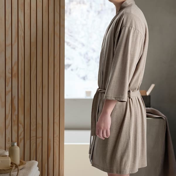 KÄRRFIBBLA - Accappatoio, beige, S/M , - best price from Maltashopper.com 90552214
