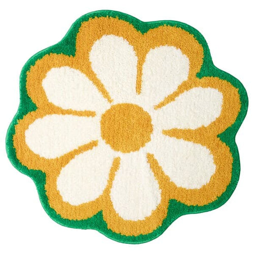 KÄRRKNIPPROT - Bath mat, floral pattern/multicolour, 65 cm