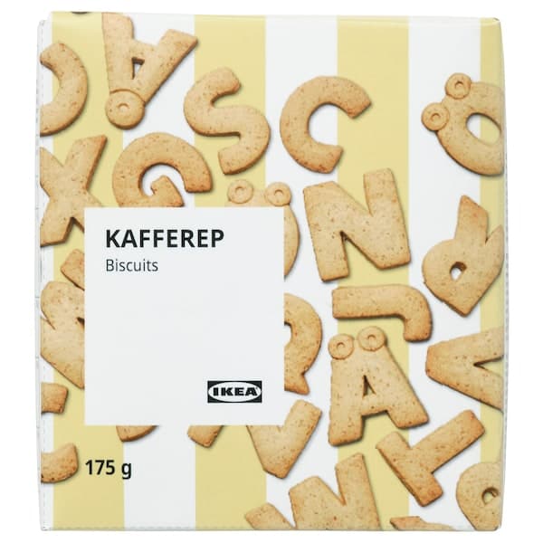 KAFFEREP - Biscuits, letter-shaped, 175 g - best price from Maltashopper.com 70546375