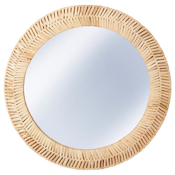Ikea KAFFETRÄD - Mirror, rattan, 50 cm
