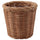 KAKTUSFIKON - Plant pot, rattan, 12 cm