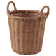 KAKTUSFIKON plant pot, rattan, 24 cm