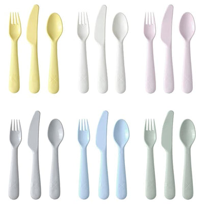 KALAS - 18-piece cutlery set, mixed colours - best price from Maltashopper.com 70461385