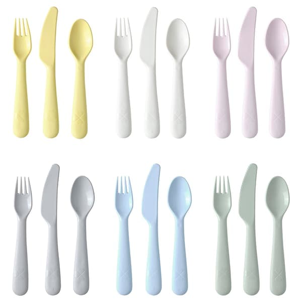 KALAS - 18-piece cutlery set, mixed colours