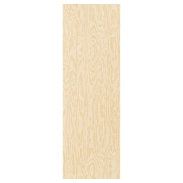 KALBÅDEN - Door with hinges, lively pine effect, 40x120 cm