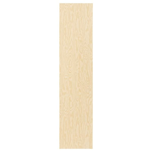 KALBÅDEN - KALBÅDEN Door with hinges, lively pine effect, 40x180 cm