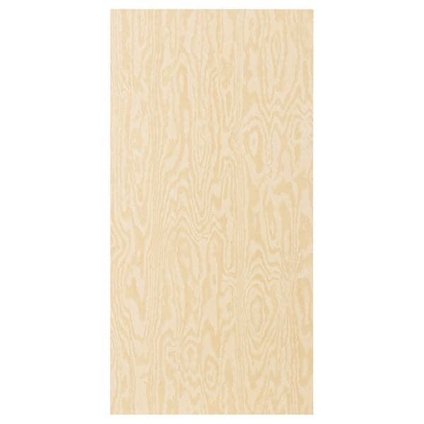 KALBÅDEN - Door with hinges, lively pine effect, 60x120 cm