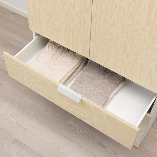 Ikea KALBÅDEN - Drawer, white/lively pine effect, 80x42x20 cm