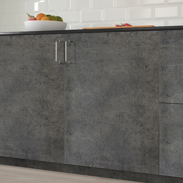 Ikea KALHYTTAN Door - dark grey cement effect 30x80 cm , 30x80 cm