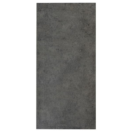 KALHYTTAN Side panel - dark grey with concrete effect 39x83 cm , 39x83 cm