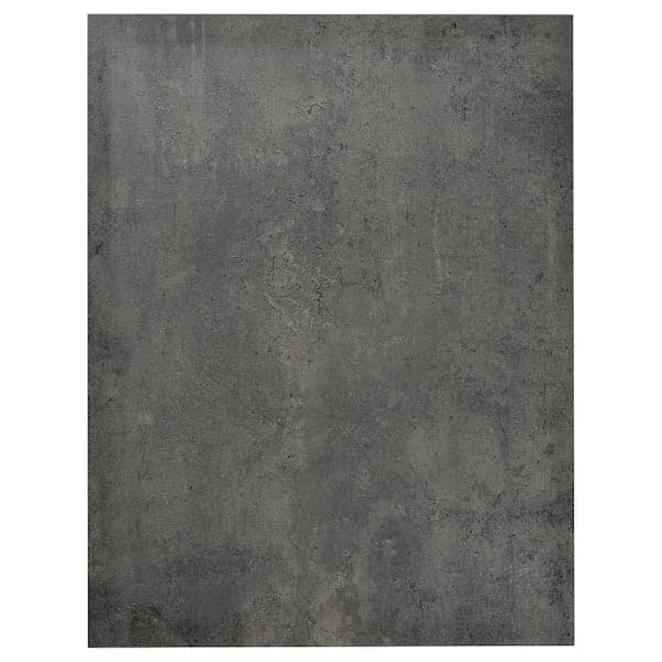 KALHYTTAN Side panel - dark grey with concrete effect 62x80 cm , 62x80 cm - best price from Maltashopper.com 30505720