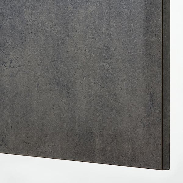 KALHYTTAN Side panel - dark grey with concrete effect 39x83 cm , 39x83 cm - best price from Maltashopper.com 10505721