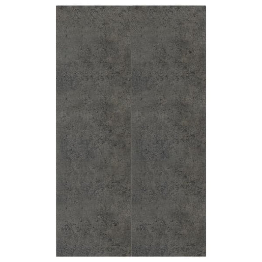 Ikea KALHYTTAN Set of 2 doors for corner base cabinet - dark grey cement effect 25x80 cm , 25x80 cm
