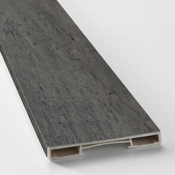 KALHYTTAN Plinth - dark grey cement effect 220x8 cm , 220x8 cm - best price from Maltashopper.com 60505926