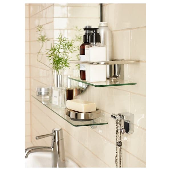 Ikea KALKGRUND - Shower shelf, chrome-plated , 24x6 cm