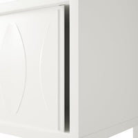 KALKNÄS - Cabinet with sliding doors, white, 121x43x98 cm - best price from Maltashopper.com 90496261