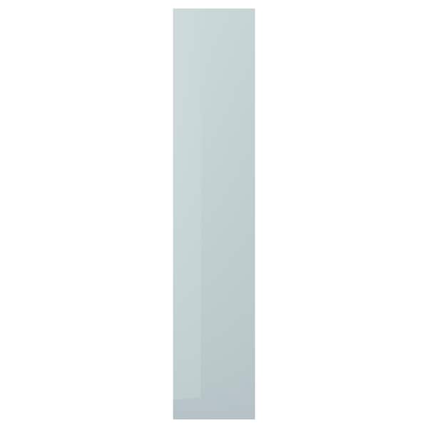 KALLARP - Door, high-gloss light grey-blue, 40x200 cm - best price from Maltashopper.com 10520142