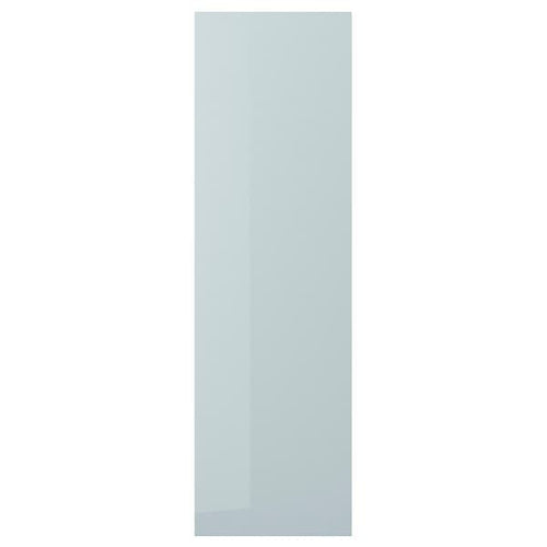 KALLARP - Door, high-gloss light grey-blue, 60x200 cm