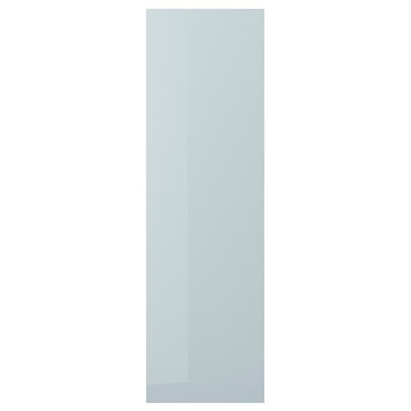 KALLARP - Door, high-gloss light grey-blue, 60x200 cm