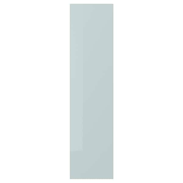 KALLARP - Door, high-gloss light grey-blue, 20x80 cm - best price from Maltashopper.com 30520136