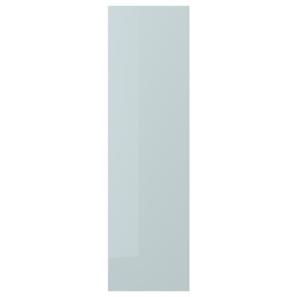 KALLARP - Door, high-gloss light grey-blue, 40x140 cm - best price from Maltashopper.com 30520141