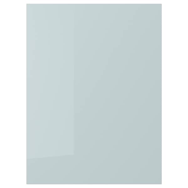KALLARP - Door, high-gloss light grey-blue, 60x80 cm - best price from Maltashopper.com 60520154