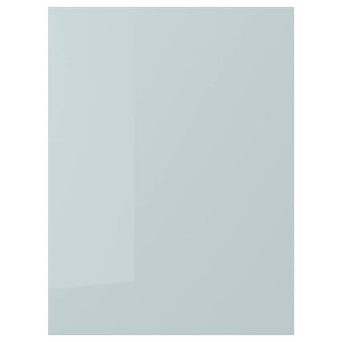 KALLARP - Door, high-gloss light grey-blue, 60x80 cm