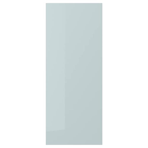 KALLARP - Door, high-gloss light grey-blue, 40x100 cm