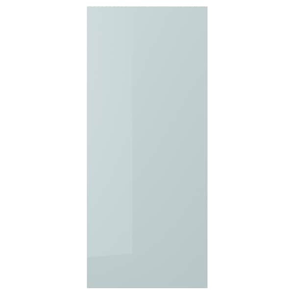 KALLARP - Door, high-gloss light grey-blue, 60x140 cm - best price from Maltashopper.com 80520148