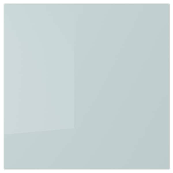 KALLARP - Door, high-gloss light grey-blue, 60x60 cm - best price from Maltashopper.com 80520153