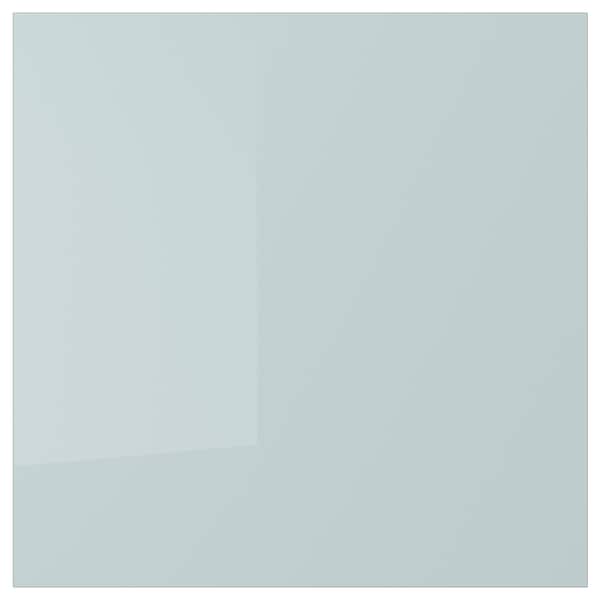 KALLARP - Door, high-gloss light grey-blue, 60x60 cm - best price from Maltashopper.com 80520153
