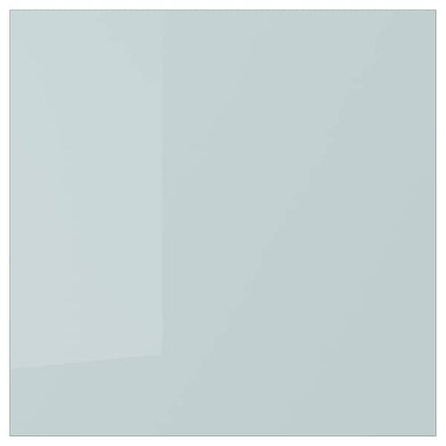 KALLARP - Door, high-gloss light grey-blue, 40x40 cm