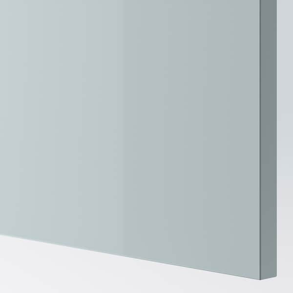 KALLARP - Door, high-gloss light grey-blue, 40x80 cm - best price from Maltashopper.com 40520145