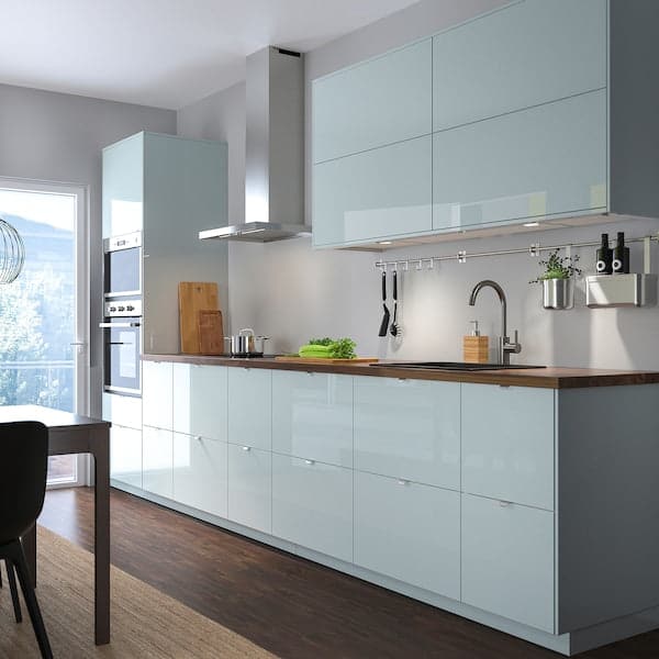 Ikea KALLARP - Door, high-gloss light grey-blue, 60x100 cm