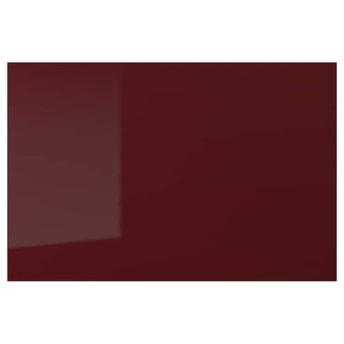 KALLARP - Door, high-gloss dark red-brown, 60x40 cm