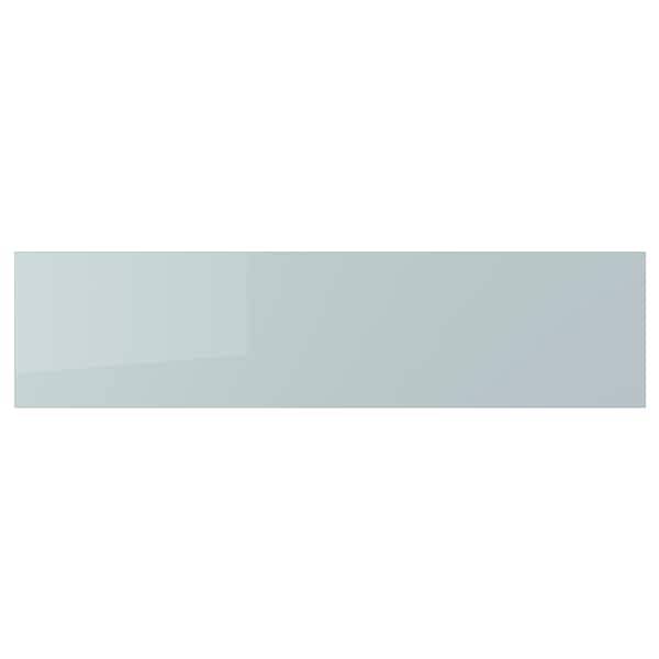 Ikea KALLARP - Drawer front, high-gloss light grey-blue, 80x20 cm