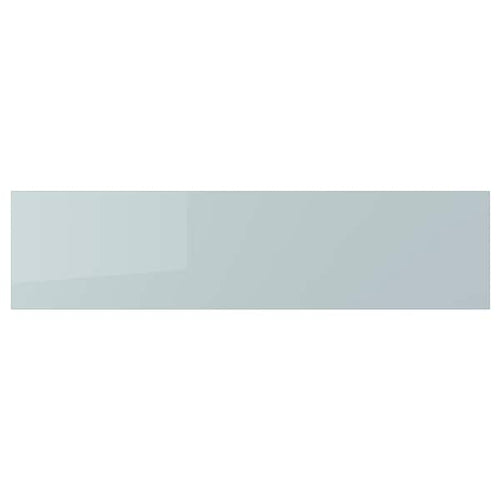 KALLARP drawer front, high-gloss light grey-blue
