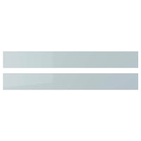 KALLARP - Drawer front, high-gloss light grey-blue, 80x10 cm - best price from Maltashopper.com 70520163