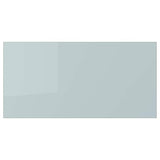 KALLARP drawer front, high-gloss light grey-blue, 40x20 cm