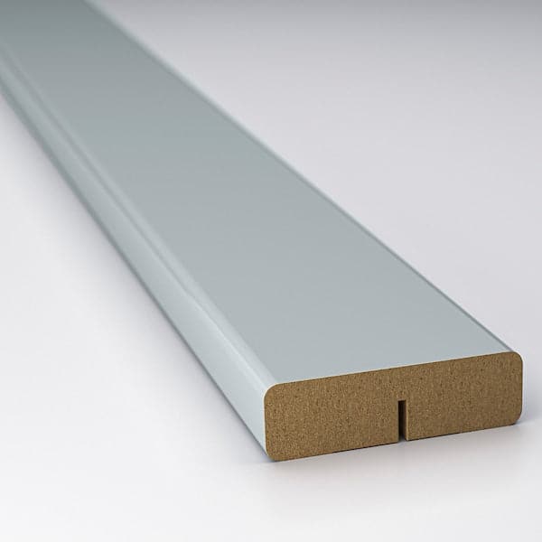 Ikea KALLARP - Deco strip, high-gloss light grey-blue, 221 cm