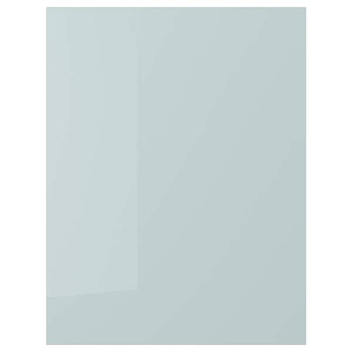 KALLARP - Cover panel, high-gloss light grey-blue, 62x80 cm