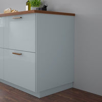 KALLARP - Cover panel, high-gloss light grey-blue, 39x240 cm - best price from Maltashopper.com 60520130
