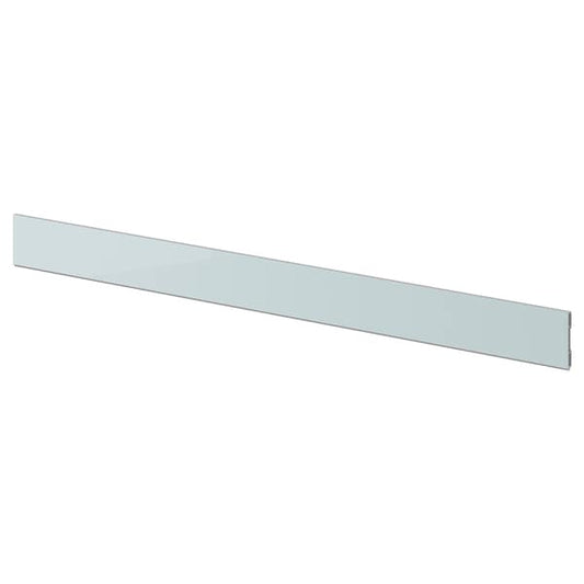 Ikea KALLARP - Plinth, high-gloss light grey-blue, 220x8 cm